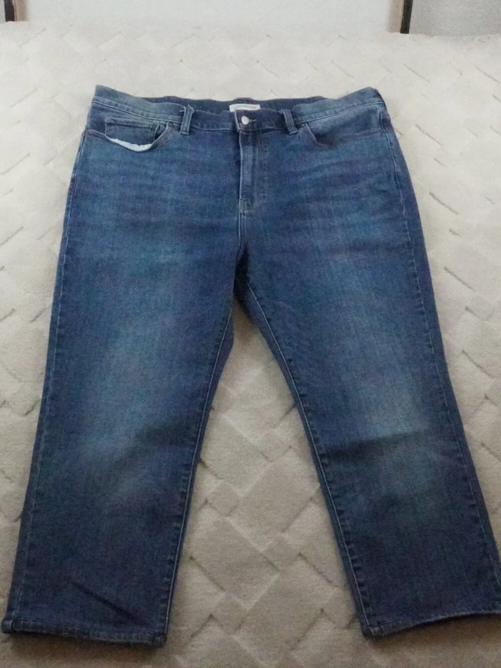 Lucky Brand Athletic Taper Jean Mens 44x25 Blue Stretch Denim